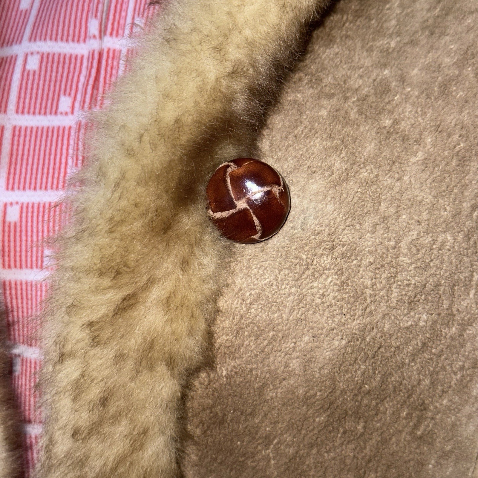Ardney Sheepskin Shearling Coat Lamb Leather Rancher/Boho Womens Size M 13/14 image 2