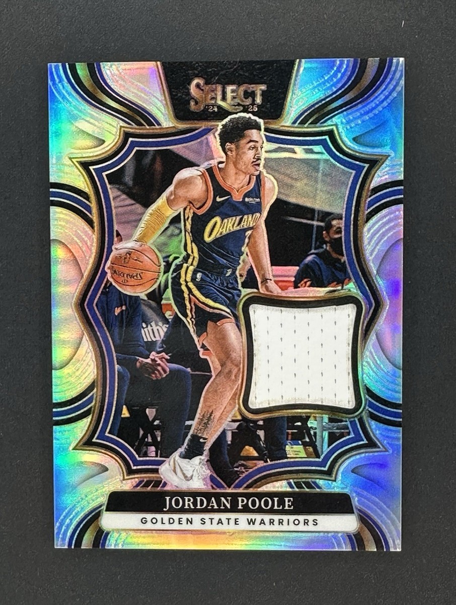 その他 Jordan Poole 2024-25 Panini Select Game Worn Patch Silver Prizm Jordan Poole TM