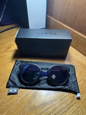 Oakley POLARIZED Sunglasses HSTN OO9242-0452 Black Frame Blue Prizm Sapphire