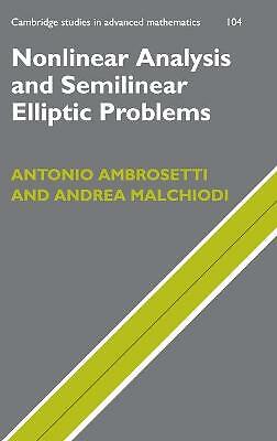 Nichtlineare Analyse und semilineare elliptische Probleme Ambrosetti Malchiodi