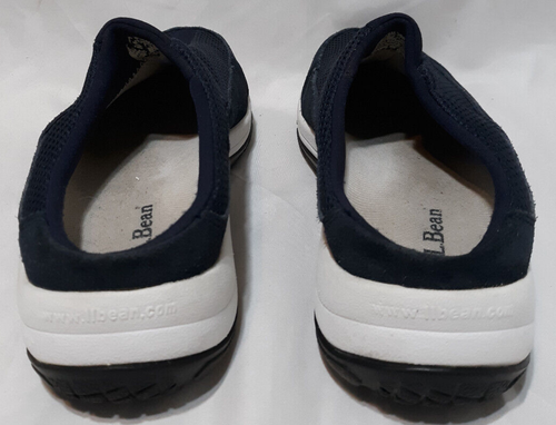 L.L. Bean Shoes Womens 9M Slip On Sneakers Blue Mesh Round Toe Casual Comfort - Picture 4 of 9