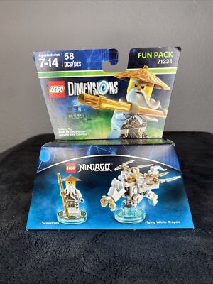 LEGO Dimensions Ninjago Sensei Wu Flying White Dragon Fun