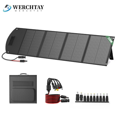 #ad #ad 220W Portable Folding Solar Panel Charger Power Station IP68 for Home RV Camping $129.99