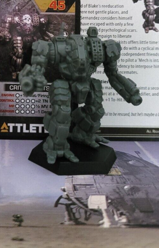 Battletech Grizzly Mech Clan Direct Fire Star Miniature - Picture 2 of 2