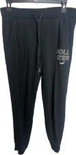 Hollister Sweatpants Adult Medium Black Fleece Jogger Cotton