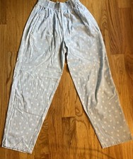 1980s Esprit Spirt Cotton High Waist Polka Dot Pants