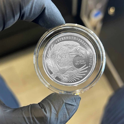 1/2 Troy Ounce Silver - GSM - Double Eagle .999 Fine Silver Round in CAP