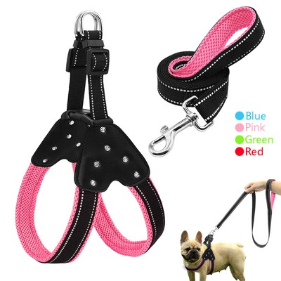 reflective step in dog harness
