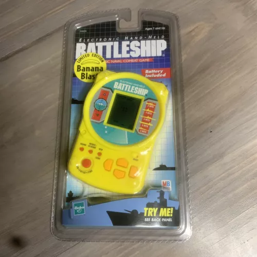 NEW! Vintage Limited Edition Banana Blast Electronic Hand Held Battleship 