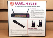 Nady Ws-16u 16 Channel Uhf Wireless Microphone System Excellent Cond Open Box!