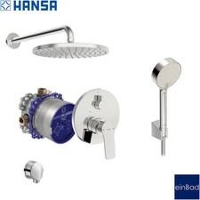 Hansa Basic Regendusche Unterputz Duschsystem Kopfbrause Bluebox Modern Duschset