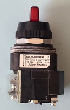 NEW OLD STOCK! ALLEN-BRADLEY 120V ILLUM RED 3P SELECTOR SWITCH 800H-16JRRH2KB7AX