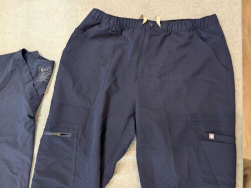 FIGS Peeling Set Damen groß blau kurzarm hochwertig medizinische Krankenschwester Uniform - Bild 4 von 22