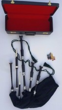 Brand New Scottish Highland Bagpipe With full silver mounts and Free Hard case