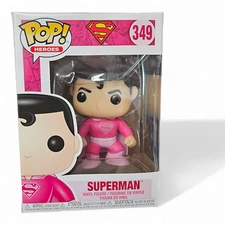 Funko Pop! Vinyl: DC Universe - Superman #349 Pink Breast Cancer Awareness 