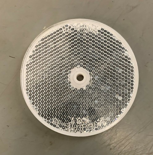 Réflecteur Rond Transparent Sate-Lite SAE-A-71 3" - Conforme DOT, Pour Véhicules, Sécurité Routière