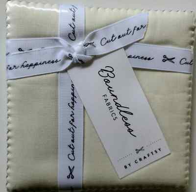 Boundless Porcelain Cream Off White Ivory Charm Squares Quilting Fabric 5''