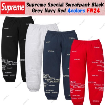 Supreme Special Sweatpant Black Grey Navy Red 4colors FW24