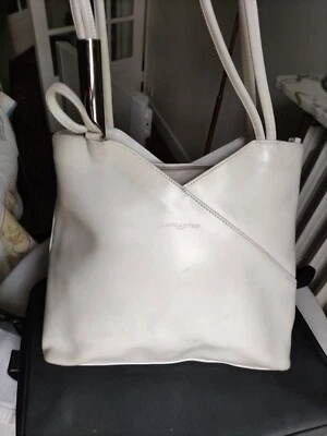 Sac LANCASTER en cuir blanc - Photo 1/4