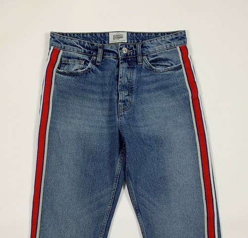 Zara jeans donna usato banda mom hot EUR38 W28 tg 42 denim sexy boyfriend T6858 - Foto 4 di 12