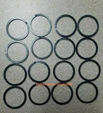 16 NEW piston wrist pin retainers locks Chevy BBC .990  doublewound .043 USA