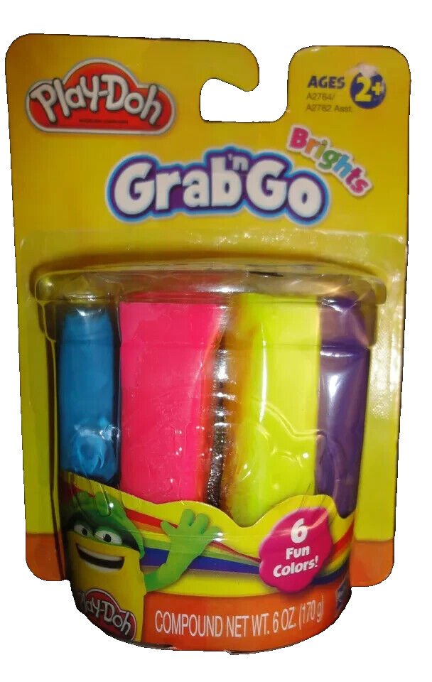 Play-Doh Grab 'N Go Classics A2763/A2762 6 Fun Assorted Colors
