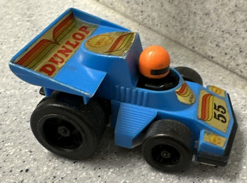 VINTAGE USED SHELL ELF DUNLOP PULL BACK INDY RACER #55 Pull Back Mech NOT Workin - Picture 5 of 7