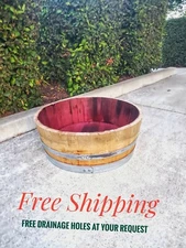 1/4 Planter Wine Barrel