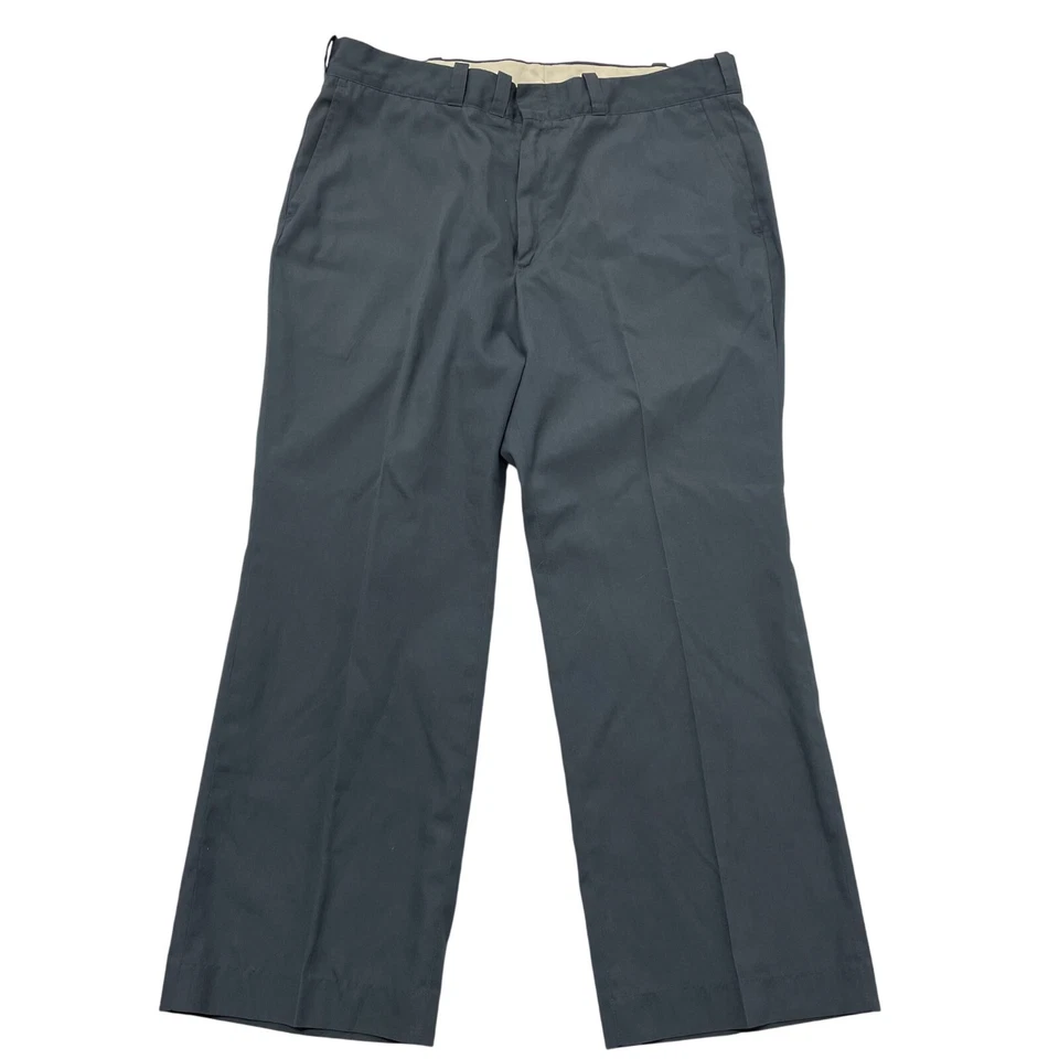 De Colección Años 70 80 BIG MAC Para Hombre Gris Acero Azul TRABAJO Pantalones TAREA Ropa de Trabajo Pantalones 38 Foto 4 de 4