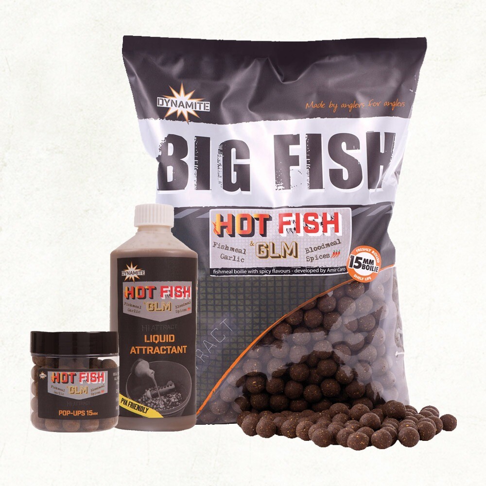 Dynamite Baits Hot fish & GLM - 1.8kg 15mm - Carp Fishing Bait - Free Delivery