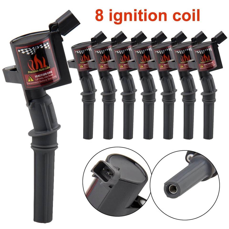 8X Bobinas de encendido y 8X Bujía para Ford 4.6L 5.4L F-150 XL F250 F550 DG508 Foto 2 de 4