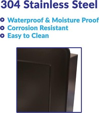 Shower Niche, stainless Steel Shower Niche Alcove Recess Waterproof Storage
