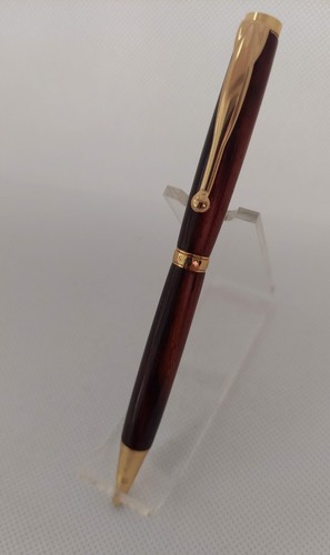 Hand Crafted Custom Made Wood Cocobolo Ball Point Pen - Bild 2 von 5