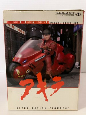 MCFARLANE AKIRA KANEDA ON MOTORCYCLE DELUXE BOXED SET ACTION