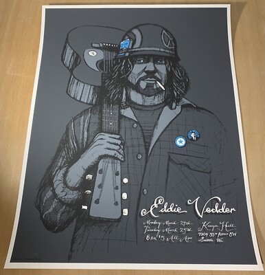 Eddie Vedder poster Kenyon Hall West Seattle AP Brad Klausen Pearl