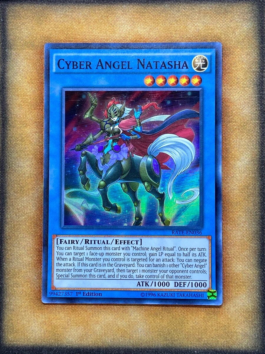 Yugioh Cyber Angel Natasha RATE-EN036 Super Rare 1st Ed NM | eBay UK