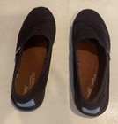 TOMS Classic Black Canvas Shoes; Youth Girls 5; excellent condition — photo 2