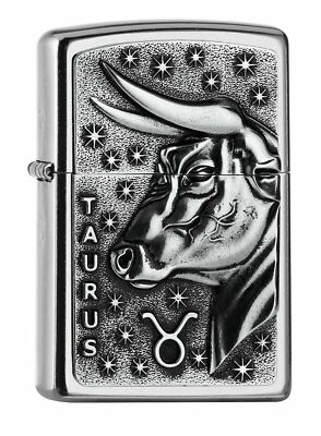 ZIPPO Feuerzeug 2006501 Taurus Emblem Zodiac Sternzeichen Stier