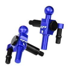 GPM Kyosho RC 1/28 Mini Z PARTS - METAL KNUCKLE ARMS FOR MR-04 MR04021 -BLUE-