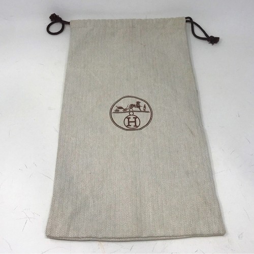 Hermes Drawstring Dust Cover Shoe Bag, Size OS - Beige