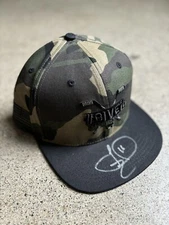 Jason Zucker Signed Give 16 Hat Coyotes Wild Penguins Camo USA Hat Cap