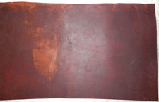 10"x16" DARK BROWN OIL TANNED UTILITY LEATHER COWHIDE avg 1.4mm thick 50