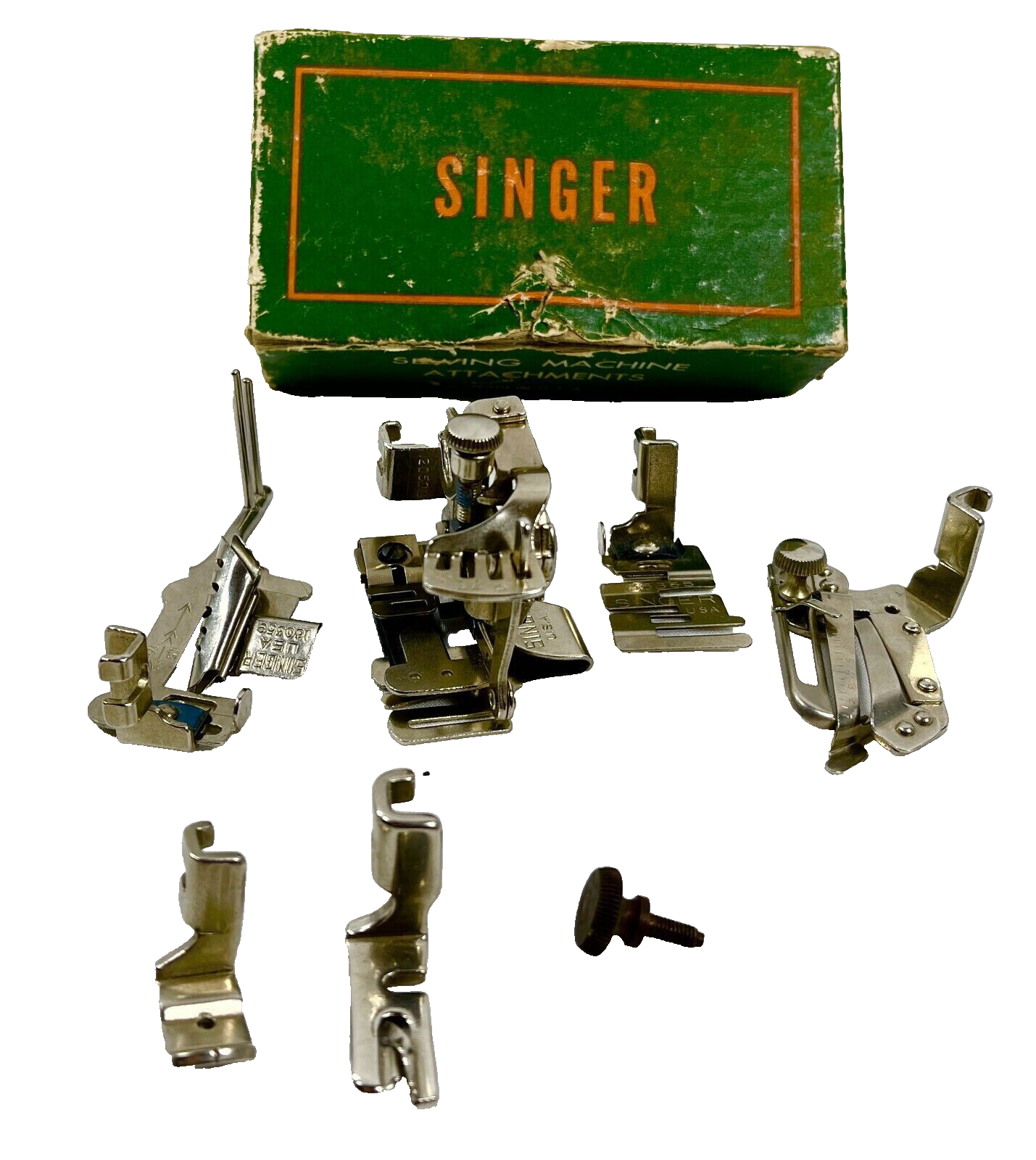 1950 Singer Sewing Machine Attachments 6 Feet 121899 E29635 Original