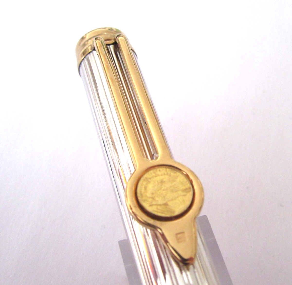 Stylo Plume Waterman Gentleman En Argent - Édition Spéciale Twenty Dollars (Q142), Occasion Rare