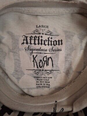 Affliction X Korn Signature Series T-Shirt Size in L | eBay Affliction X Korn Signature Series T-Shirt Size in L | eBay