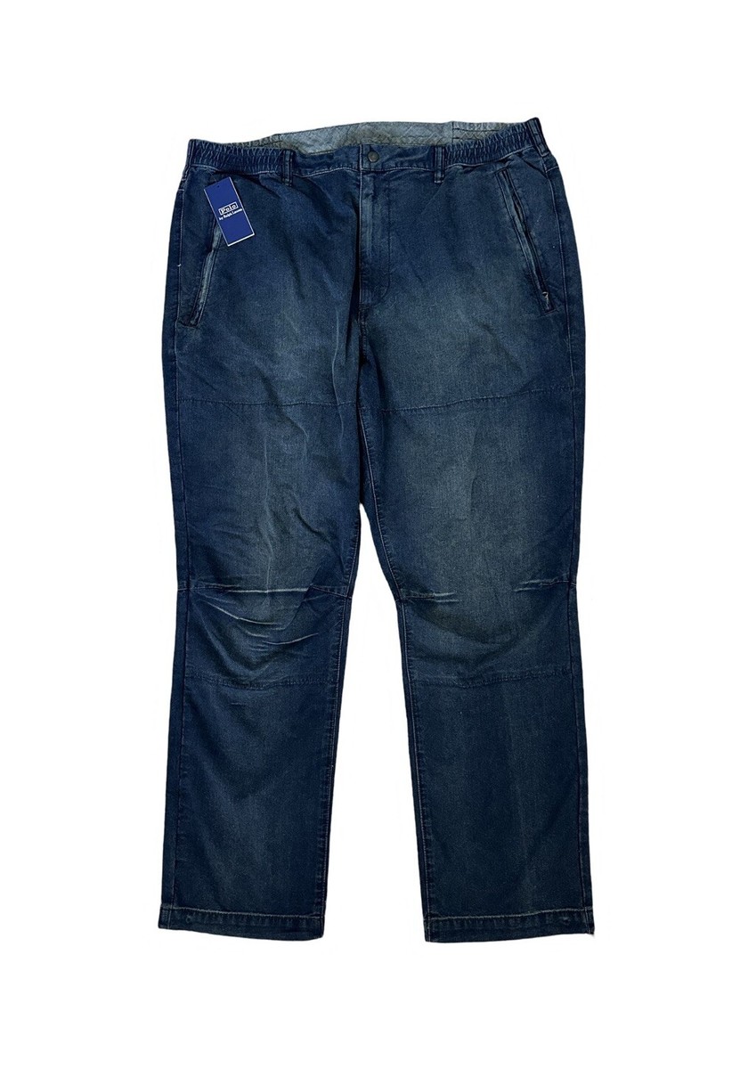 Polo Ralph Lauren Voyager Daniels Denim Joggers Pants Men's Size