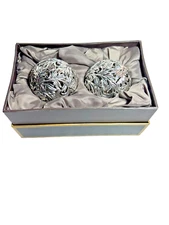 L’objet Braid 24K -Silver Plated Salt & Pepper Shakers, Set of 2 - ART NOUVEAU