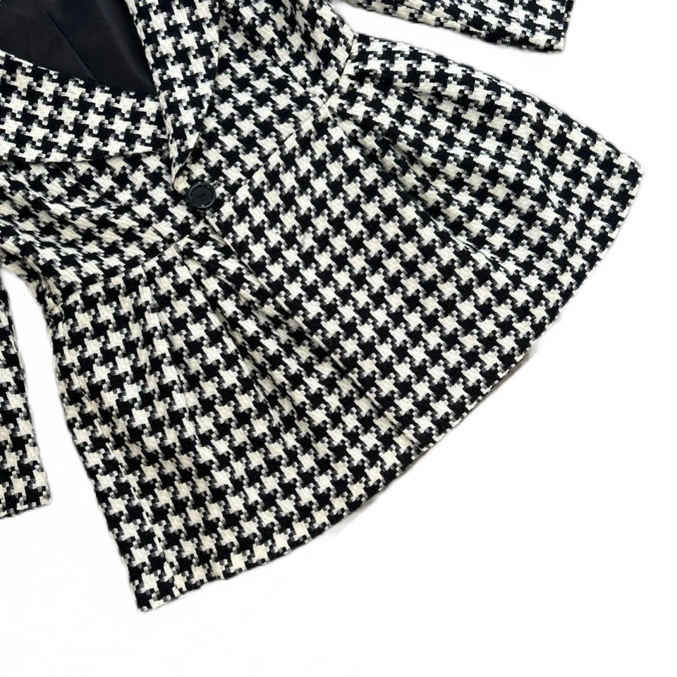 Chaqueta Blazer Forrada Forever 21 Para Mujer Manga 3/4 Pata de Gallo Completamente Talla L Foto 3 de 4