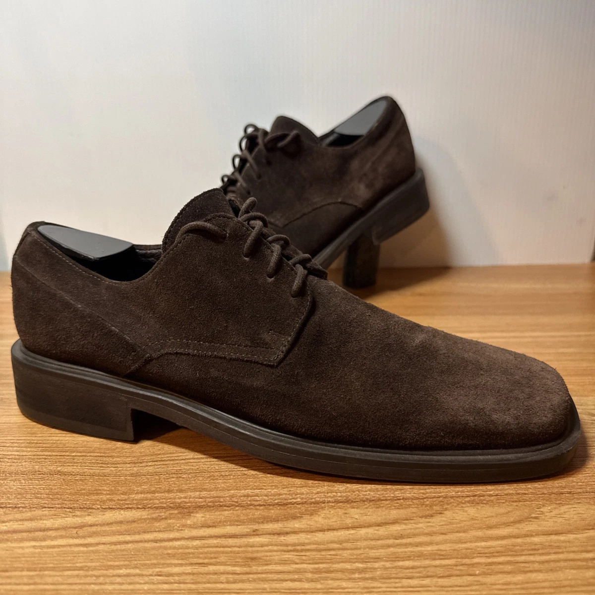 Bachrach Oxford Shoes Mens 10 Black Perforated Leather Hand Made Spain Bachrach Leather Oxford Lace Up Dress Shoe Mens Brown 11.5 M  main image 3