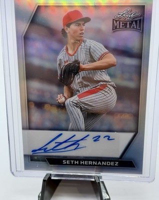 Sports Card Singles Seth Hernandez Autographed 2/10 Leaf Metal 2026